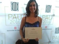 Reconeixement a Clara Salvatella i Ferrerfàbrega a les PAU 2016